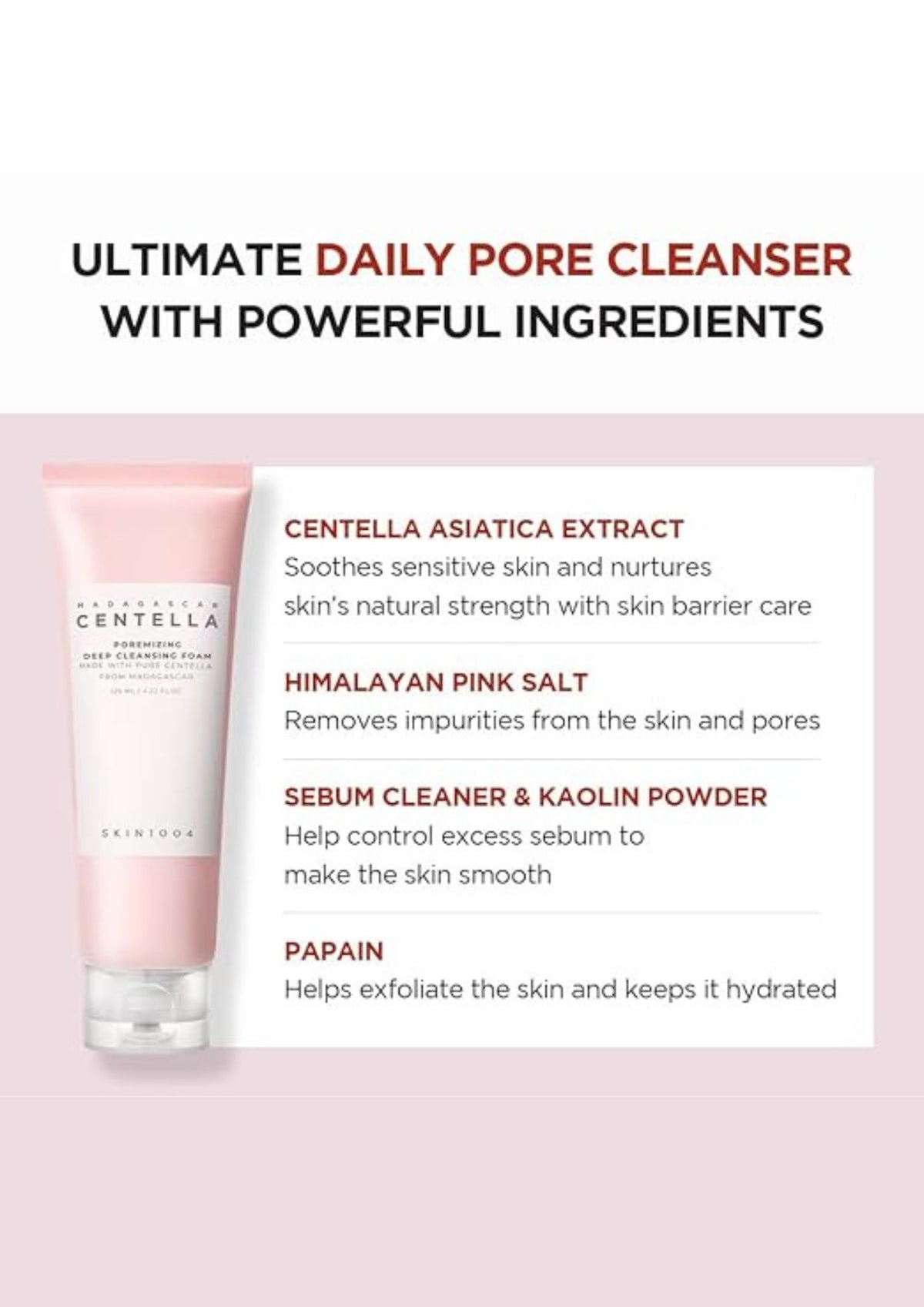 Madagascar Centella Poremizing Deep Cleansing Foam 125ml