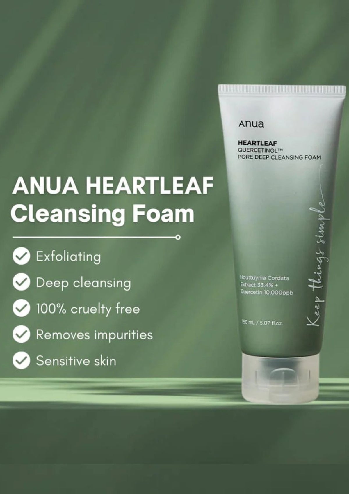 Anua Heartleaf Pore Deep Cleansing Foam 150ml