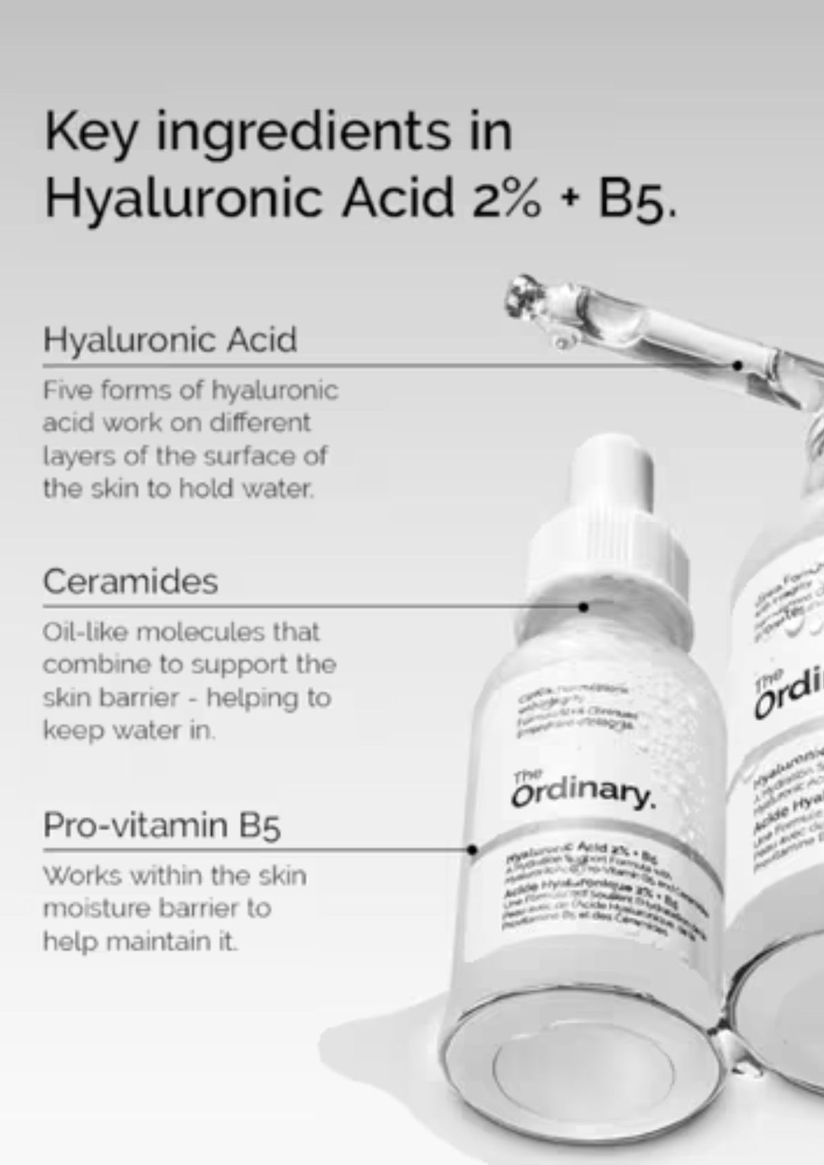 The Ordinary Hyaluronic Acid Vitamin B5 Facial Serum White 30ml