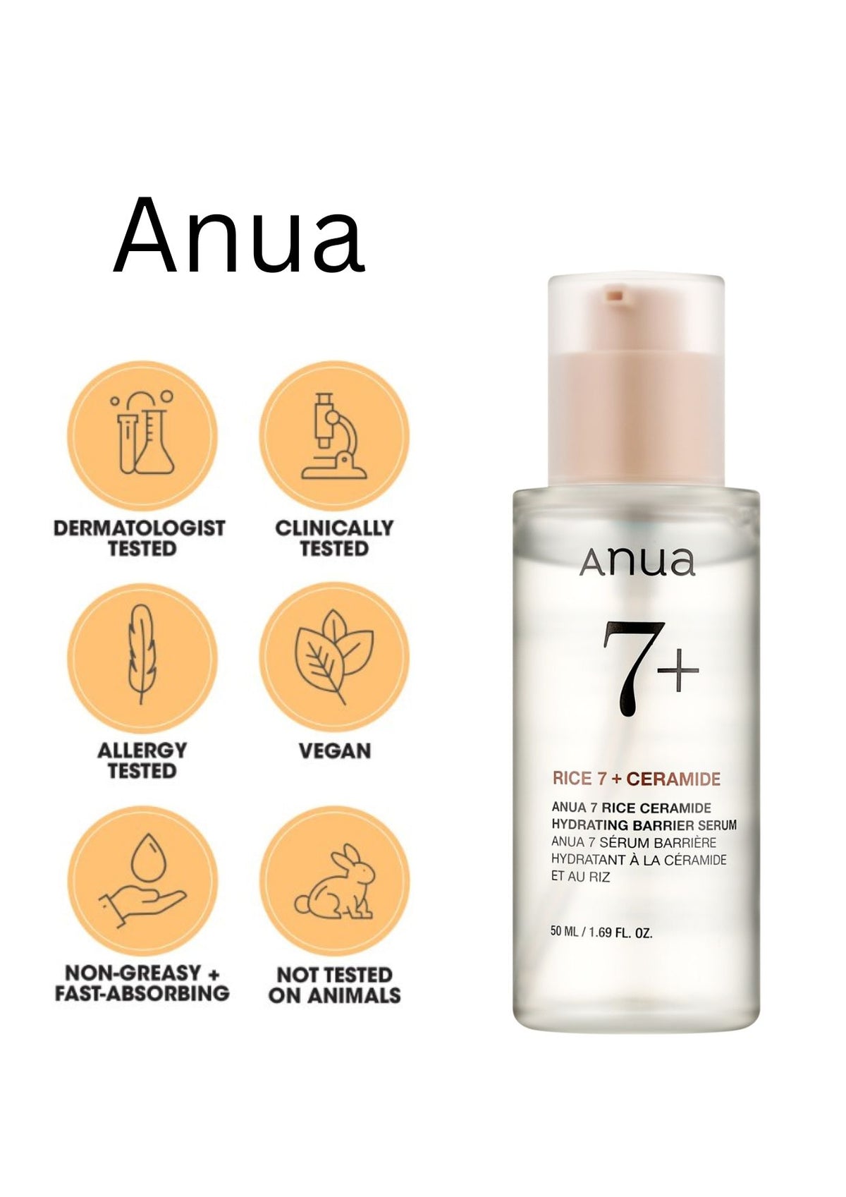 Acure 7 Rice Ceramide Hydrating Barrier Serum 50ml