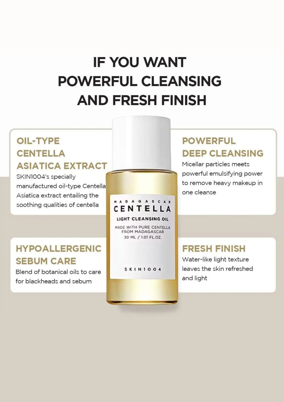 Madagascar Centella Light Cleansing Oil Mini