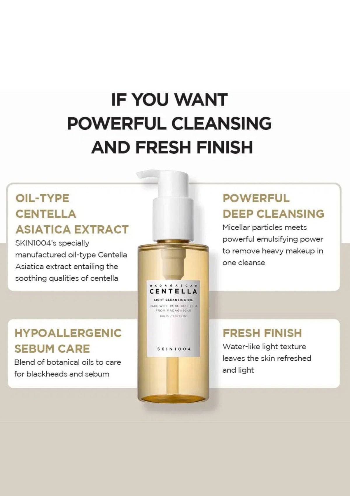 Madagascar Centella Light Cleansing Oil 200ml