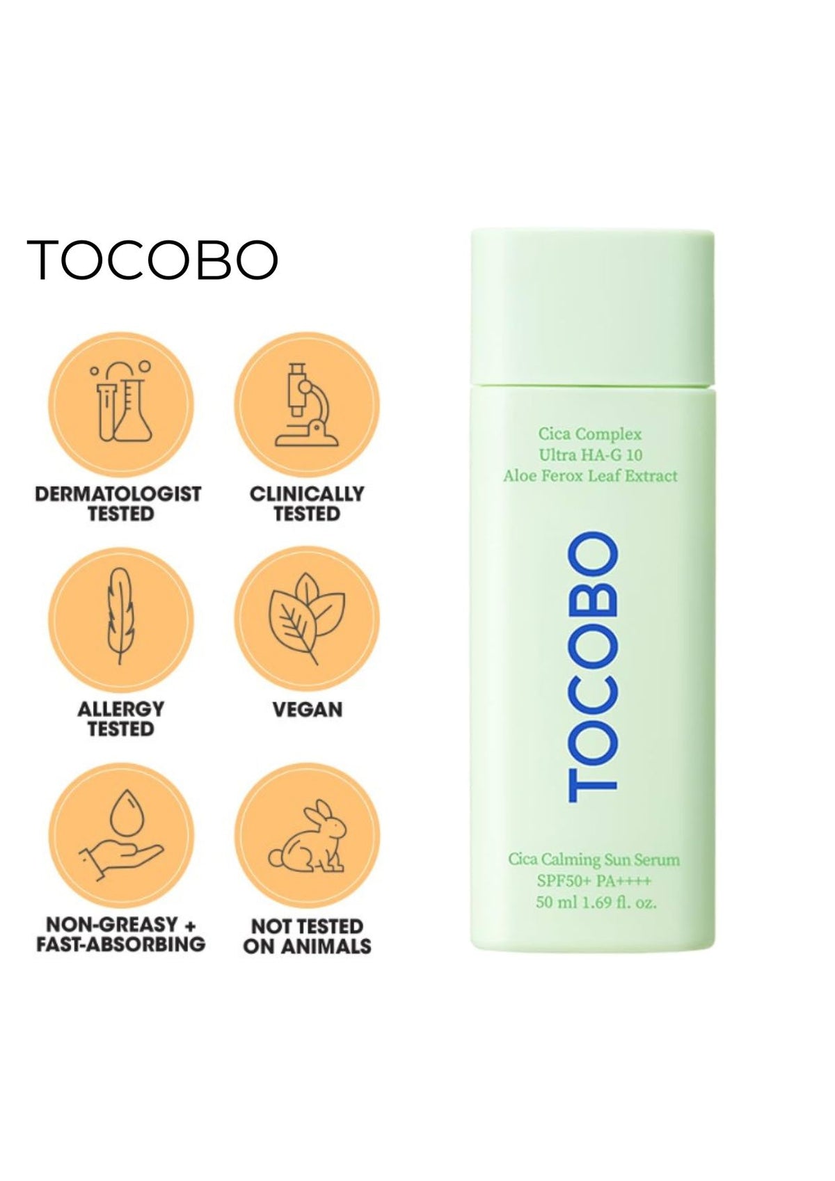 Tocobo Cica Calming Sun Serum 50ml