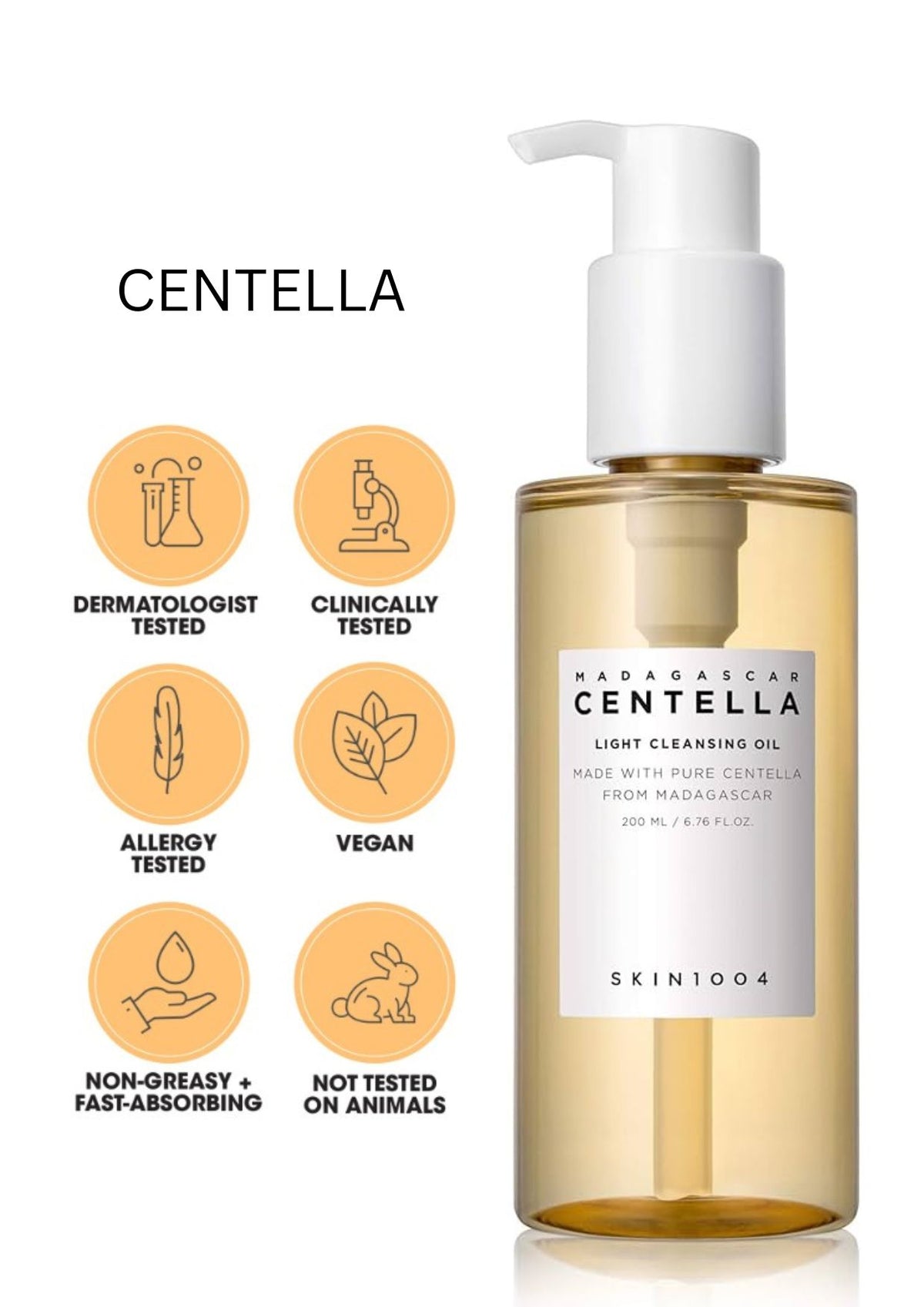 Madagascar Centella Light Cleansing Oil 200ml