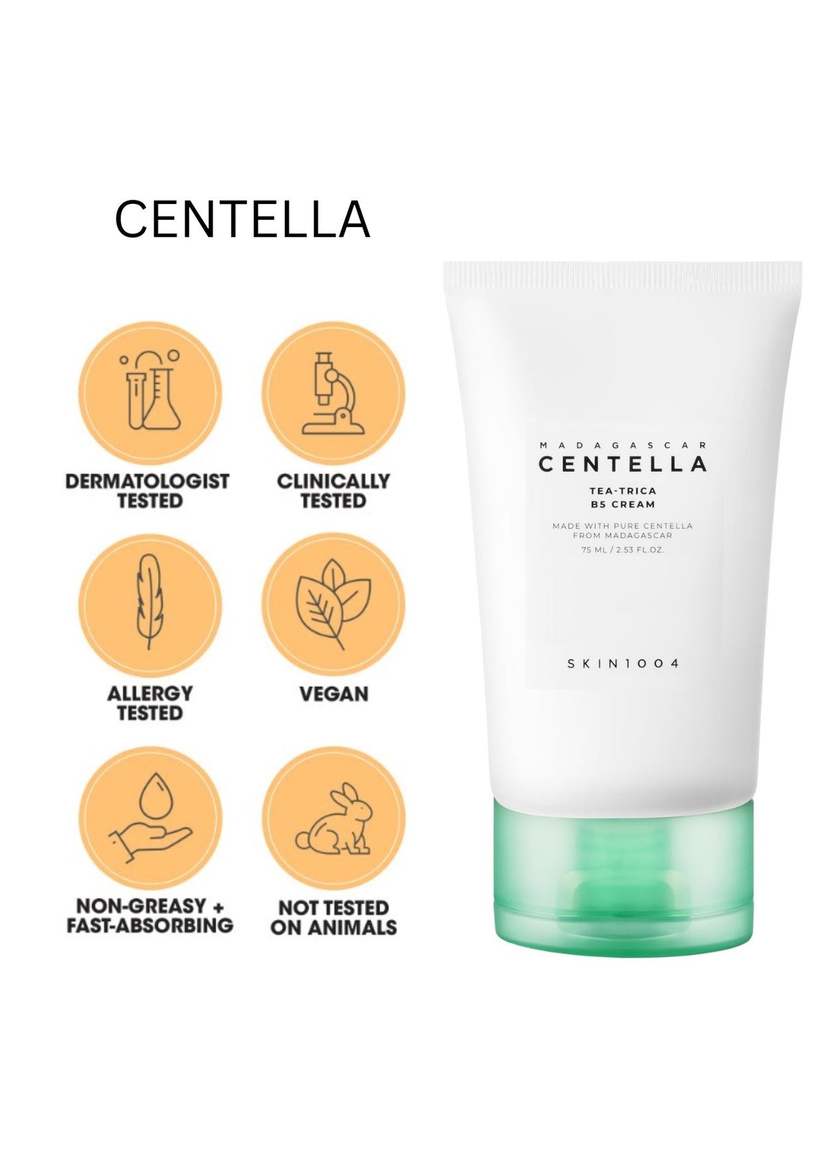 Madagascar Centella Tea-Trica B5 Cream 75ml