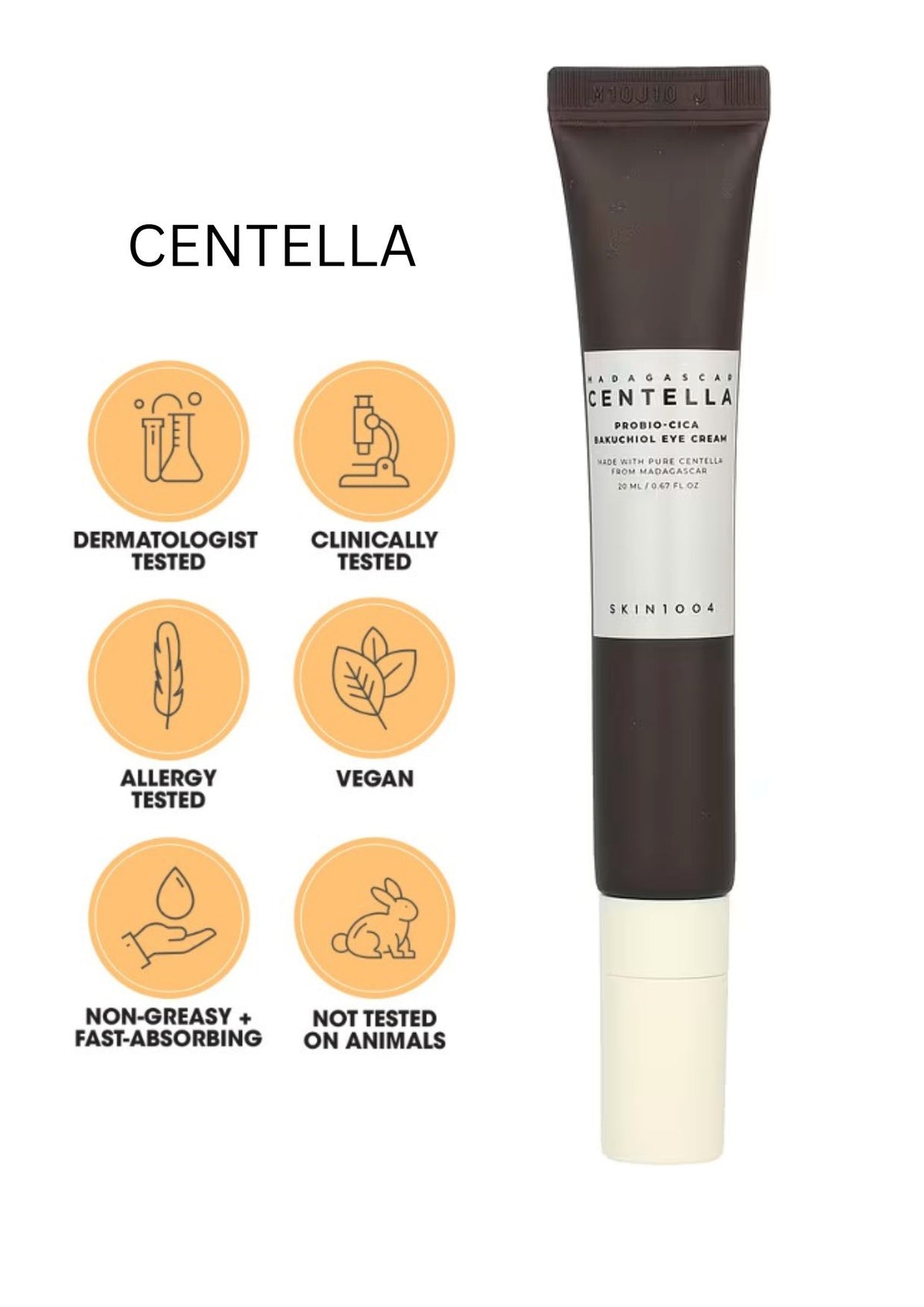 Madagascar Centella Probio-Cica Bakuchiol Eye Cream 20ml