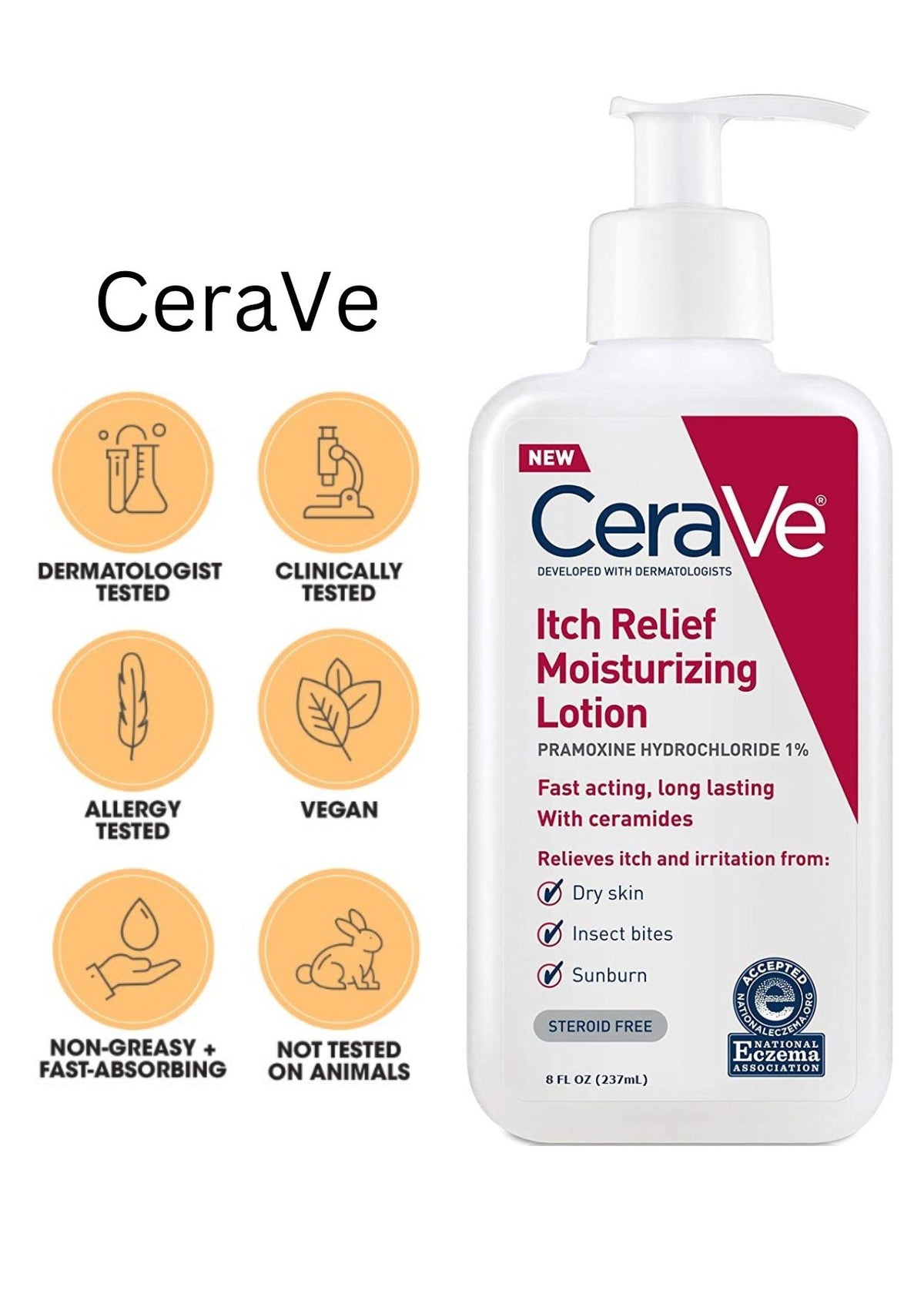 CeraVe Itch Relief Moisturizing Lotion 237ml