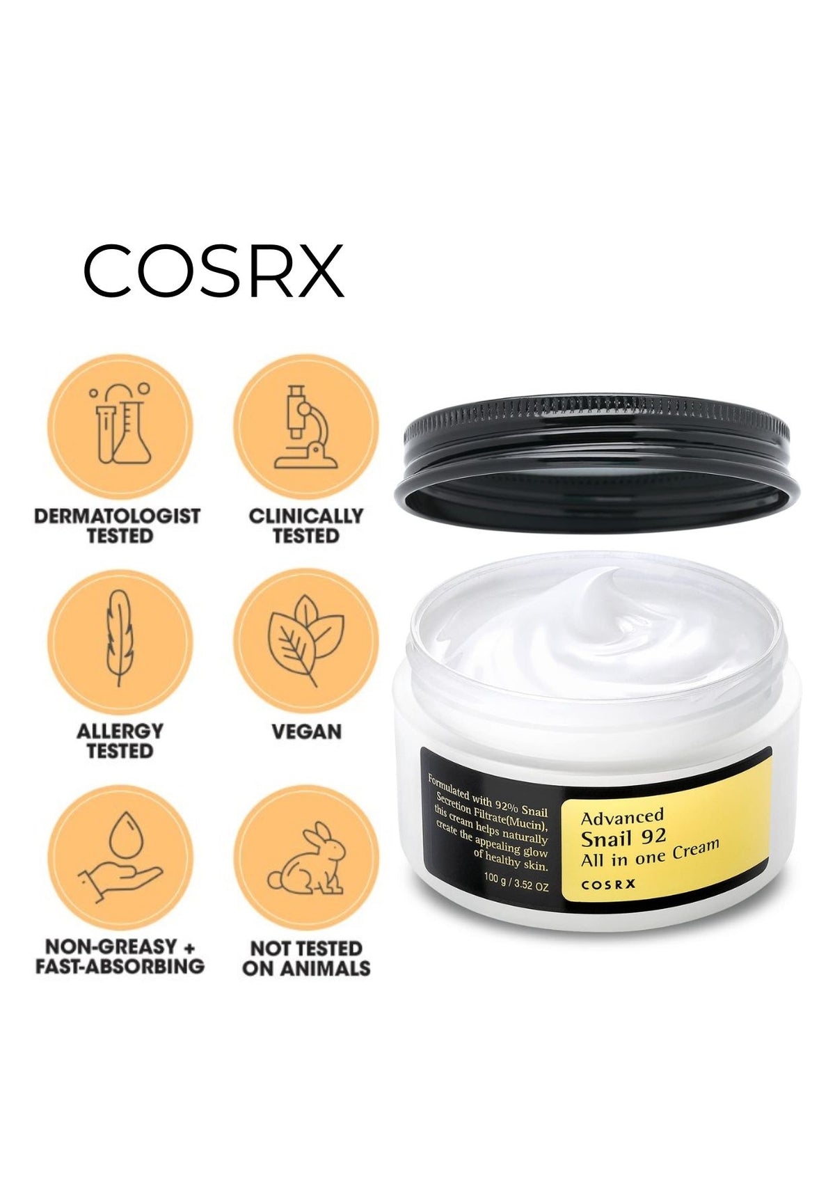 Cosrx Advanced Snail 92 All In One Cream 100g